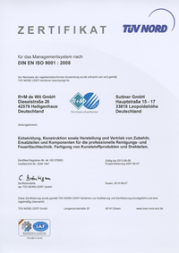 R+M / Suttner Zertifikat 2013